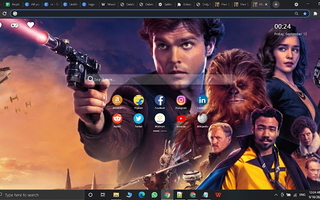 Han Solo Wallpaper New Tab Theme[Install Now]  from Chrome web store to be run with OffiDocs Chromium online